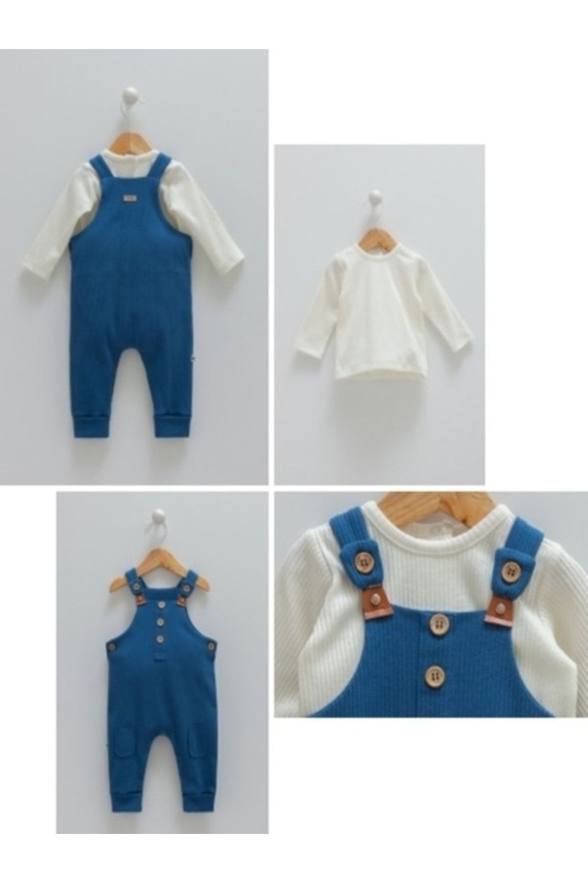 Caramell Best Baby %100 Pamuk Salopet 2'li Takım OR7295