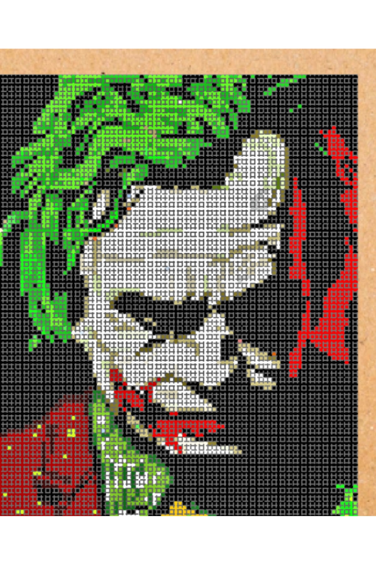 Pinhan Tasarım Joker Doğal Taş Pixel Puzzle Mozaik