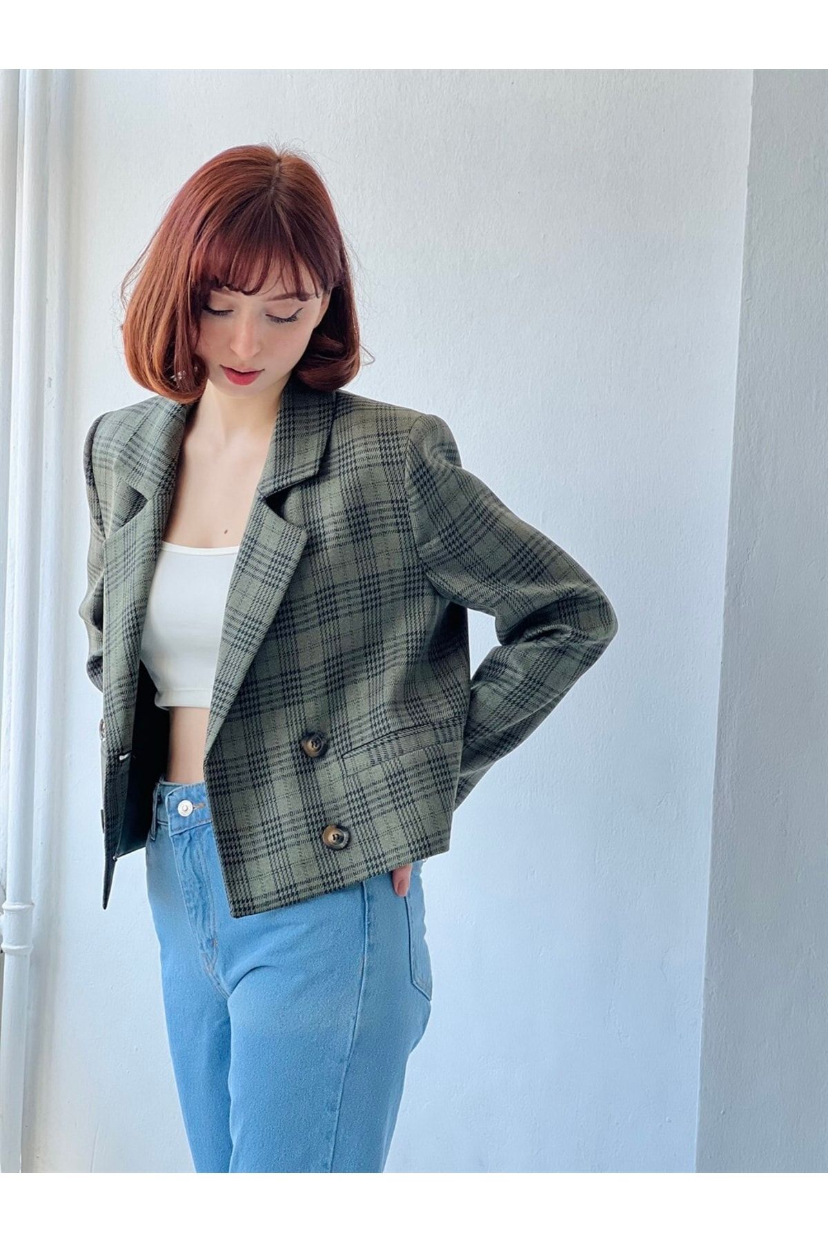 Short blazer jacket womens discount