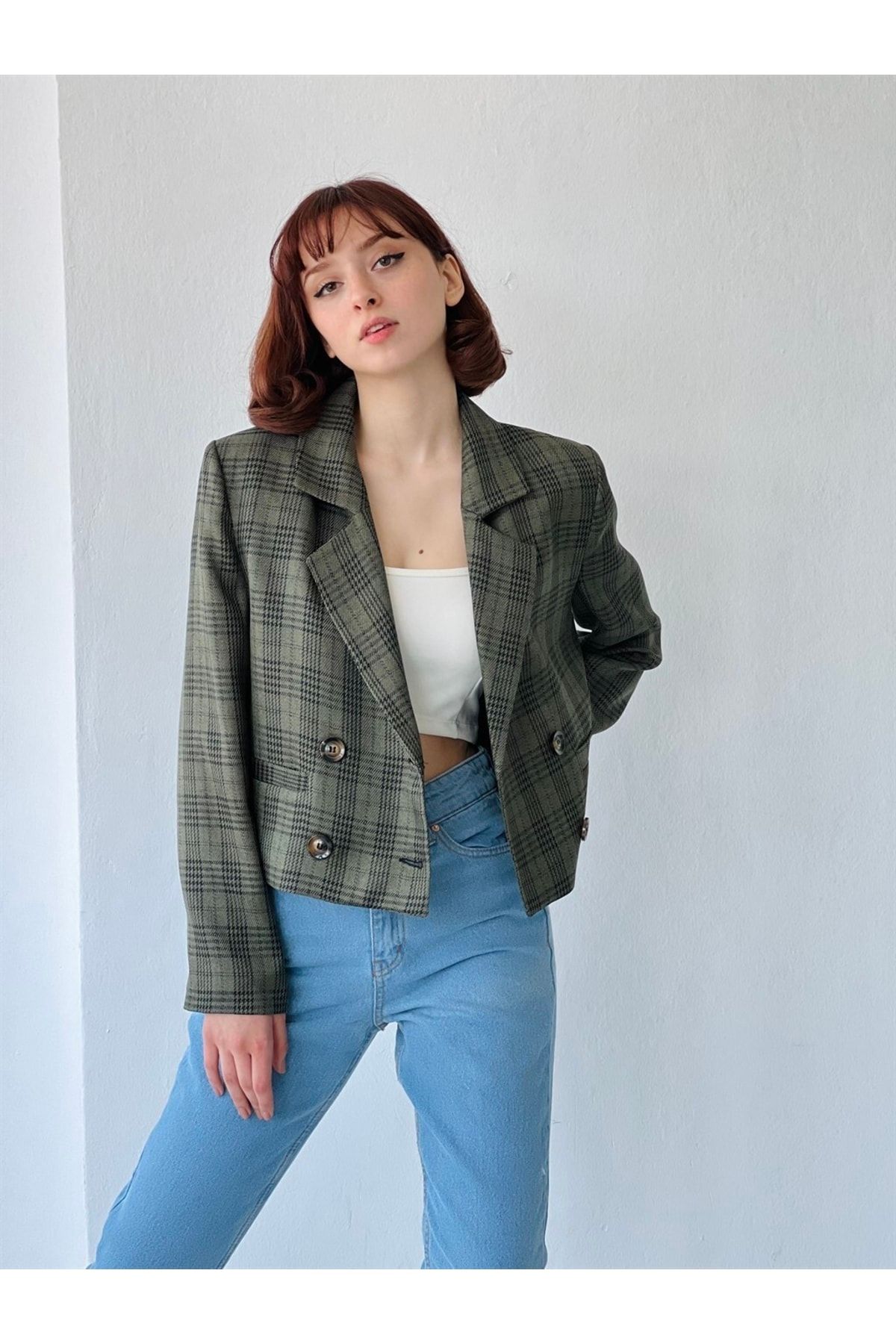 Short blazer jacket womens best sale