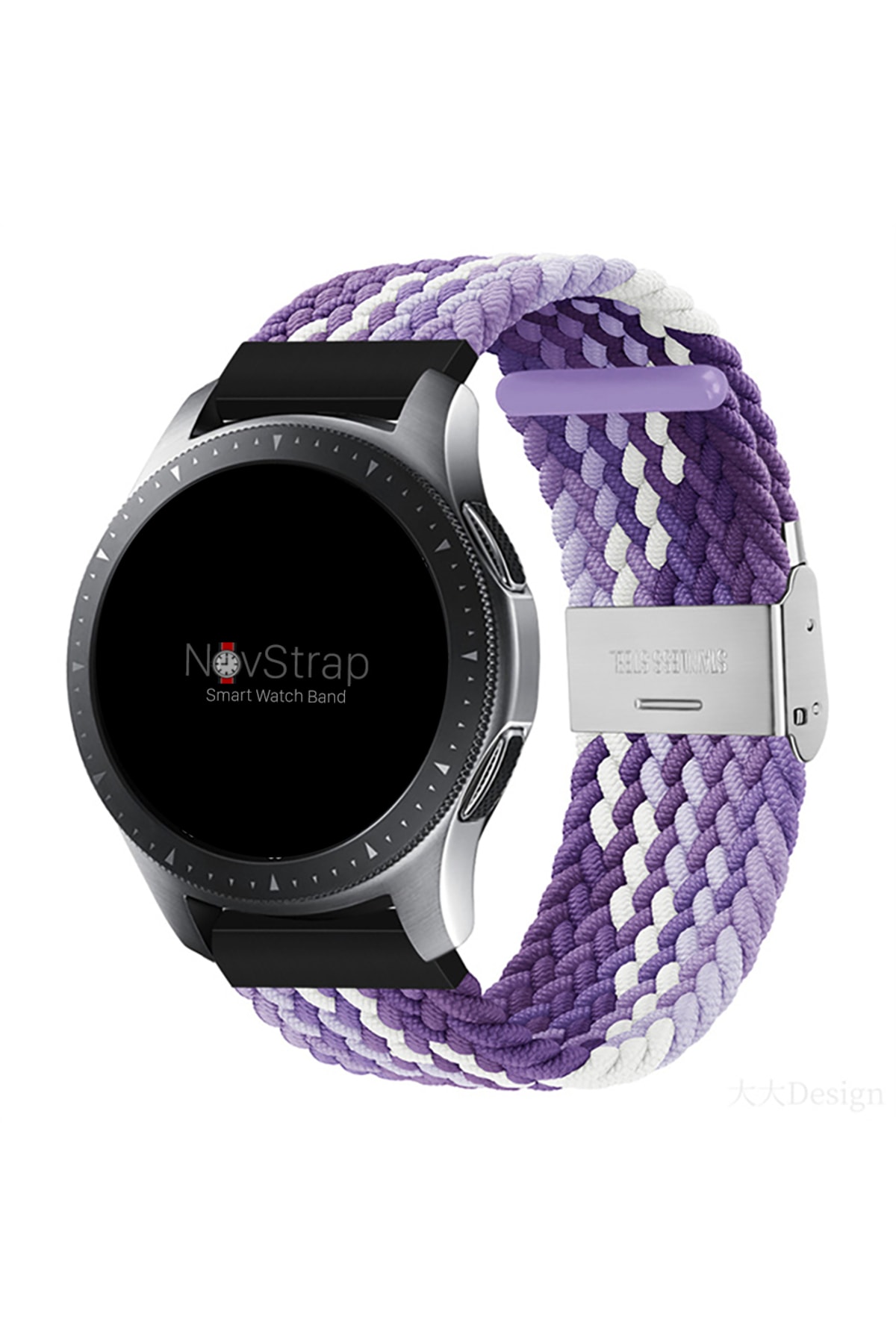 Samsung Gear S3 Compatible Frontier-Classic Compatible Cord Strap (22mm) Flexible Elastic Mesh Strap