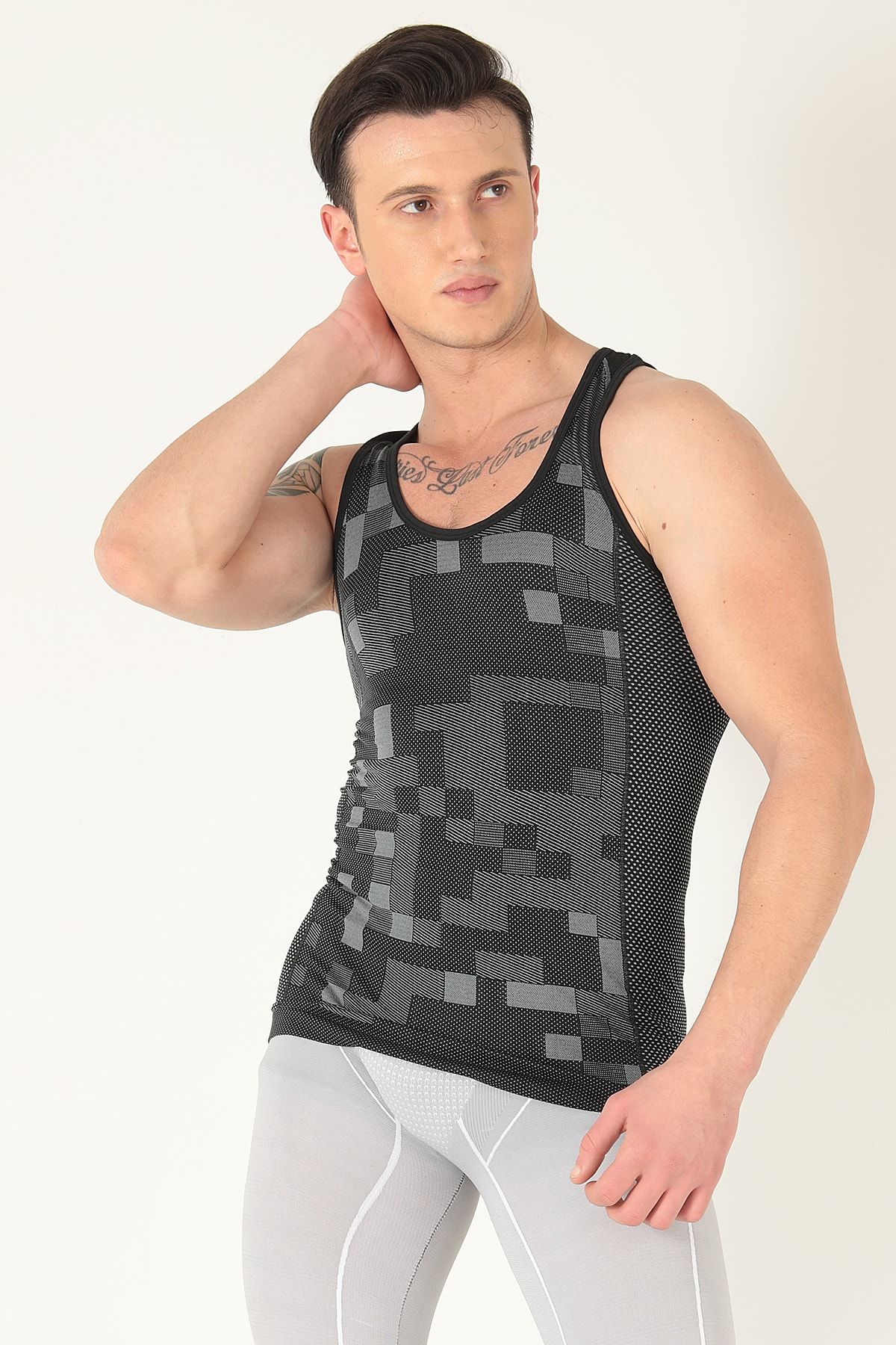 Buy DAGİ Black Tanktop, U-Neck, Regular Fit, Sleeveless Underwear