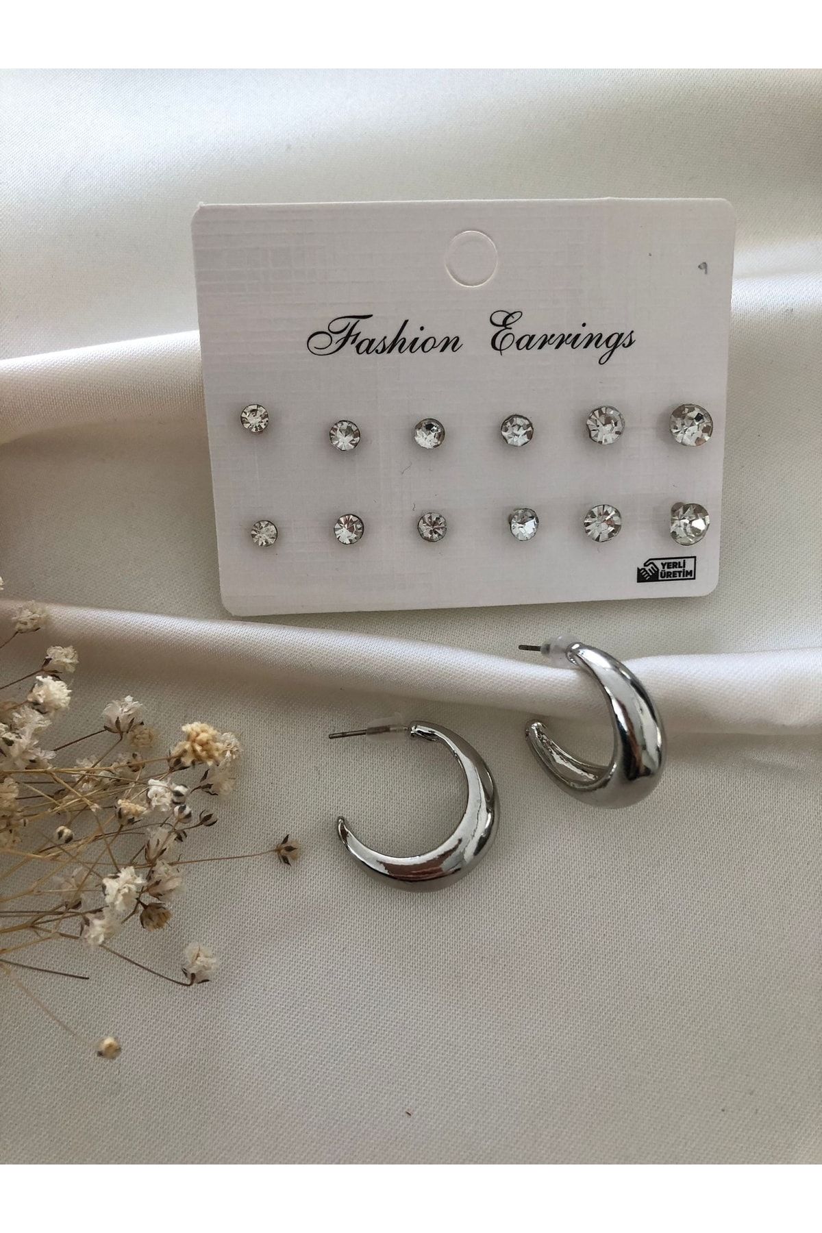 Silver fashion earrings hotsell