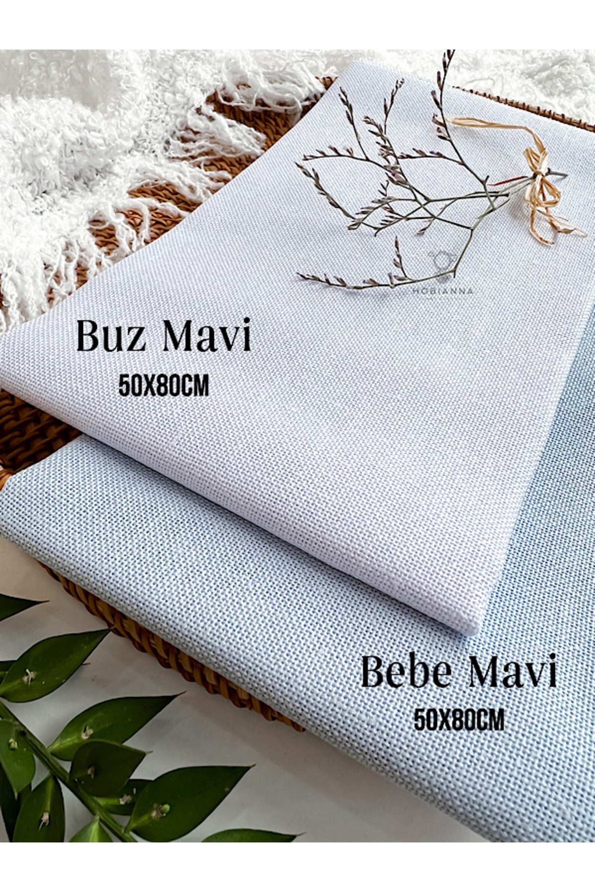 Evenweave 27ct Embroidery Fabric 2-Piece Set - Sky Freshness