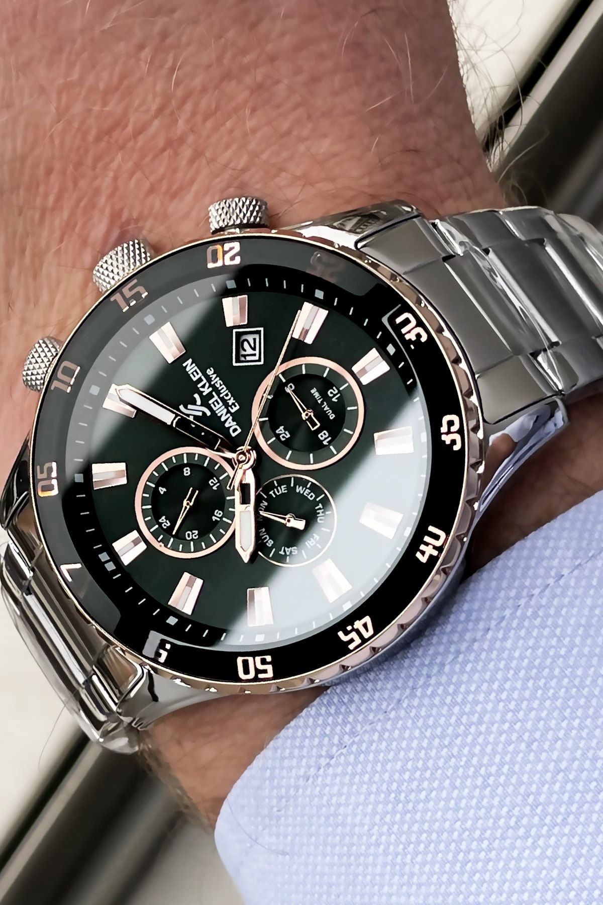 Daniel klein chronograph sales settings