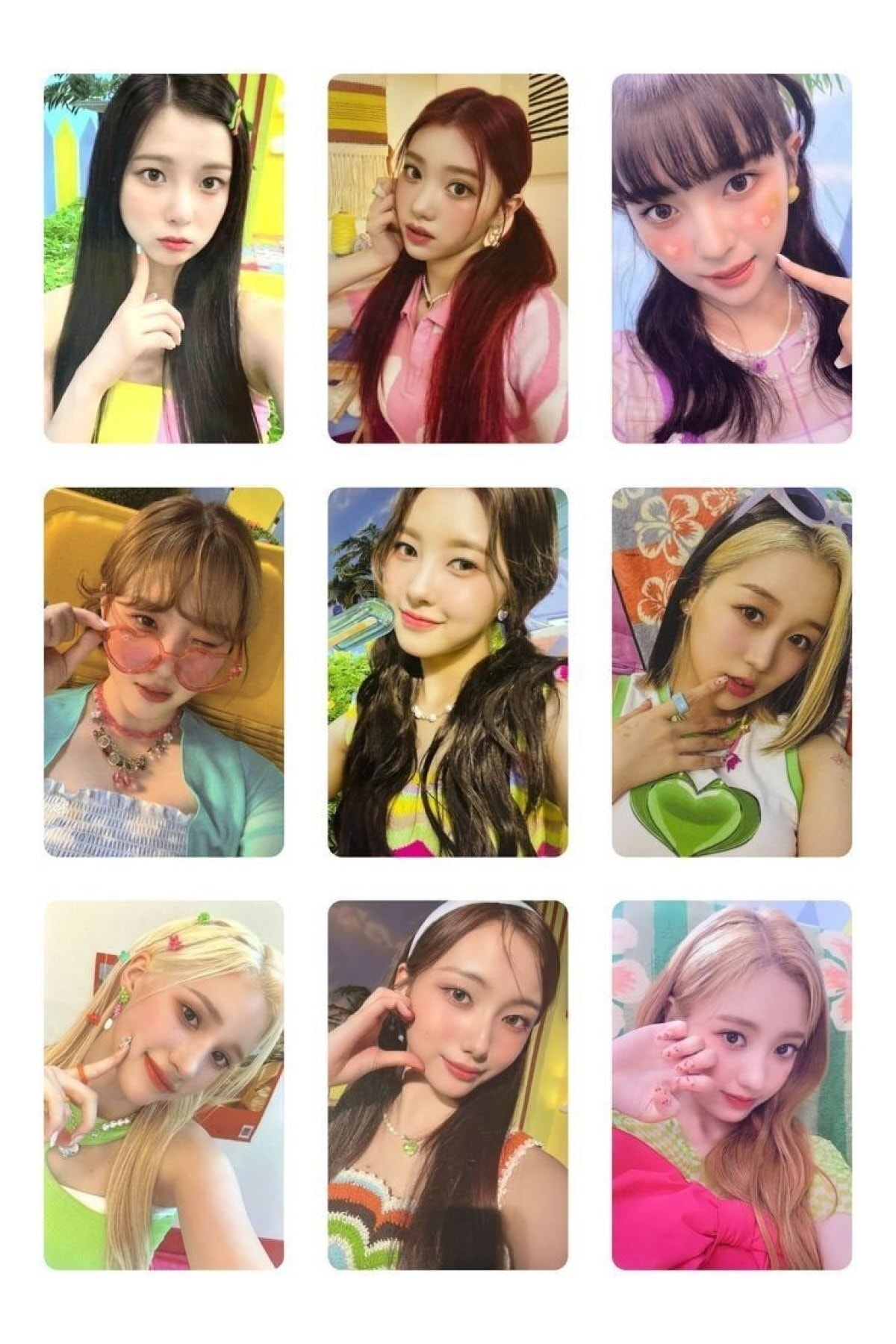 Genel Markalar Blackpink-twice-bts Fotokart 9 Adet Kesilmiş 8*6 Cm