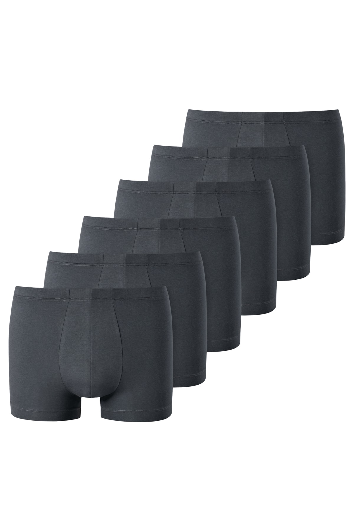 uncover by Schiesser Boxershorts Grau 6er-Pack