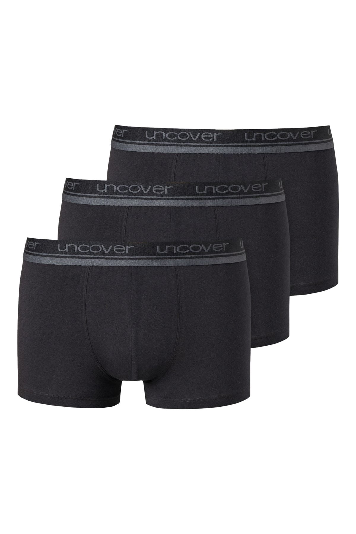 uncover by Schiesser Boxershorts Schwarz 3er-Pack