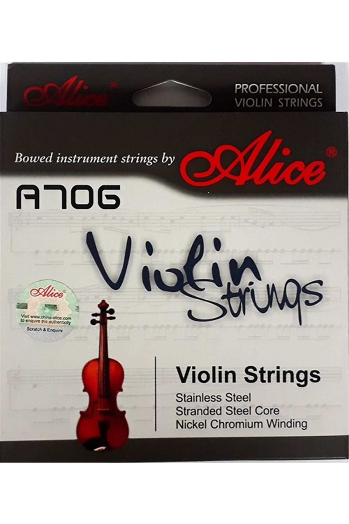 Alice-A-706 Model Professional High Quality Violin String Set 1