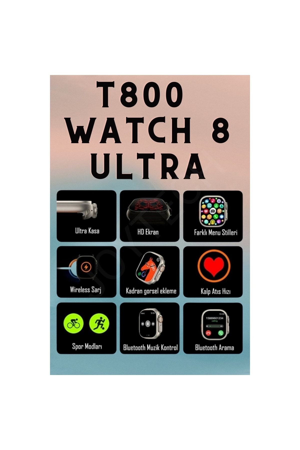 NS Store Watch 8 T800 Ultra Arama Özellikli Tüm Telefonlarla Uyumlu Akıllı  Saat Türkçe Menü Fiyatı, Yorumları - Trendyol
