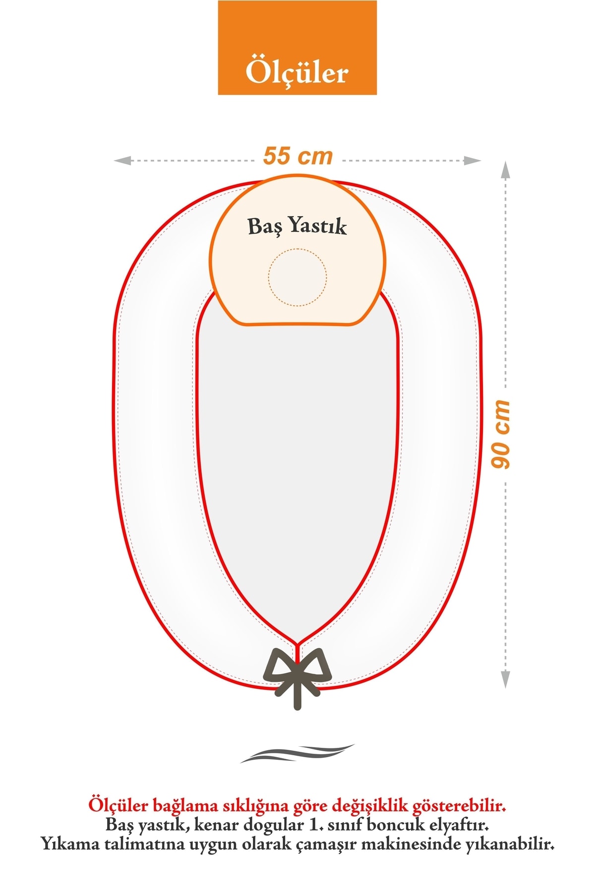 Umaybebek Babynest, Bebek Uyku Yatağı 0-2 Yaş - Kahve Kedi Desen fotoğrafı 4 (önizleme)