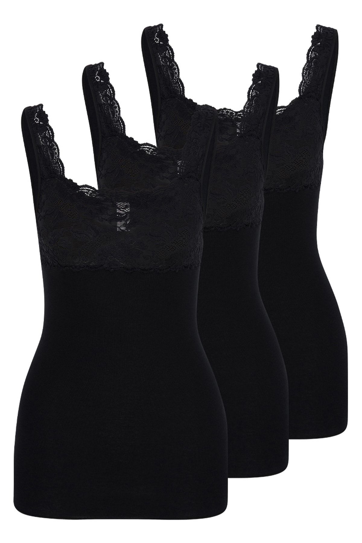 Nina von C. Unterhemd Schwarz Regular Fit Fast ausverkauft