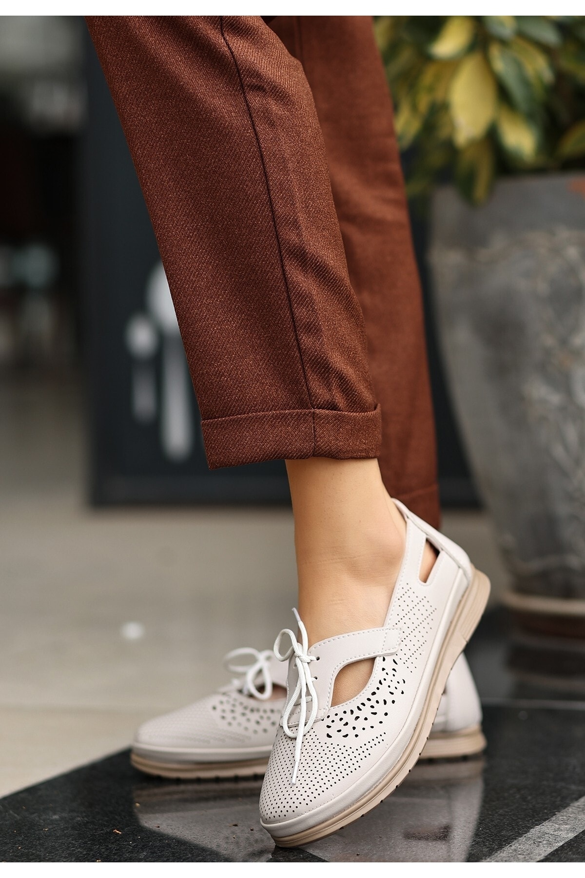 Rial Bej Cilt Babet Ayakkabı