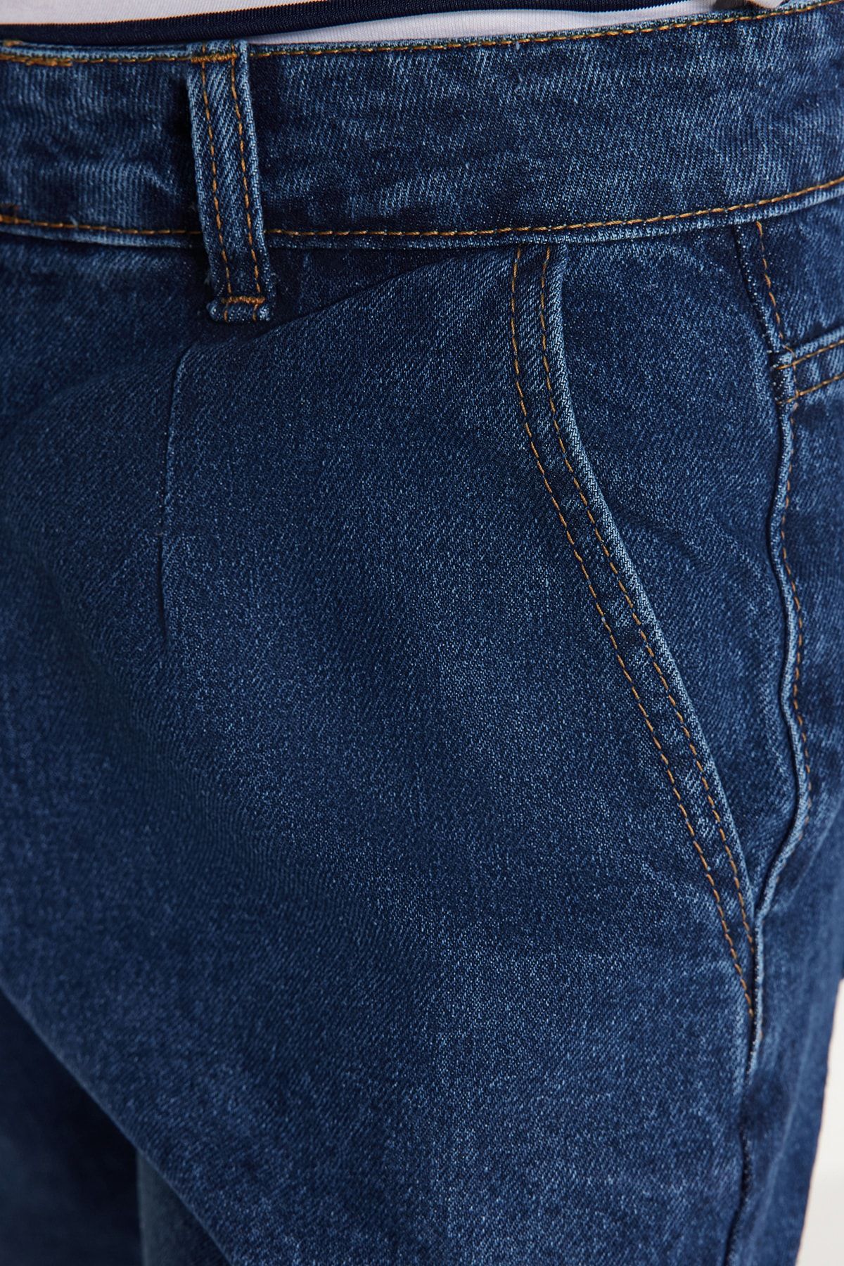 Trendyol Collection Shorts Dunkelblau Mittlerer Bund
