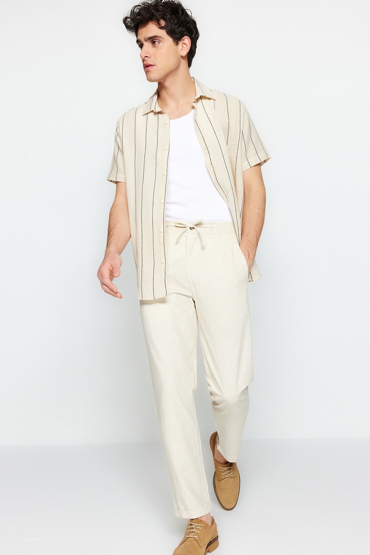 Men's Linen Trousers | Suit Direct