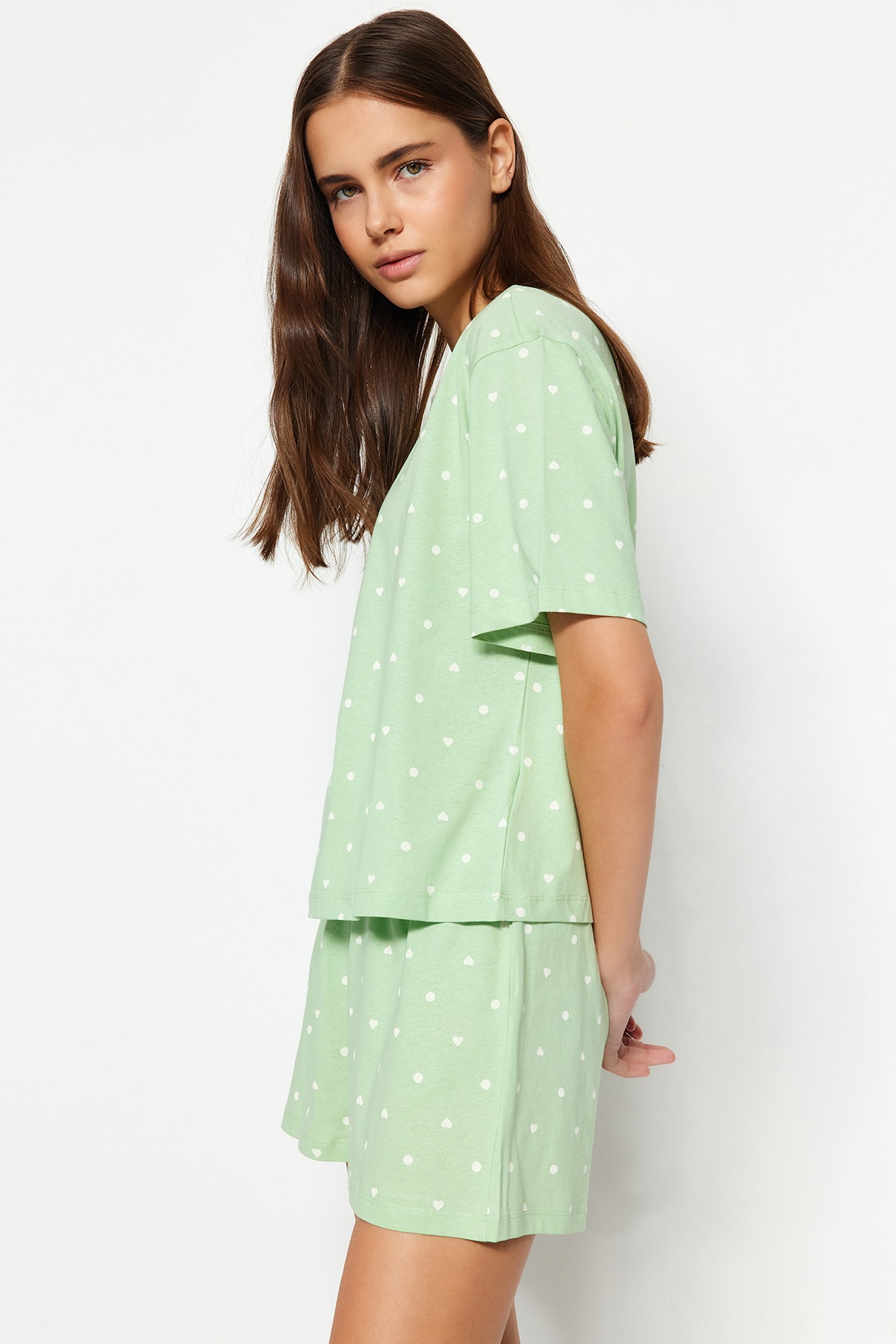 Trendyol Collection Pyjama Blau Print