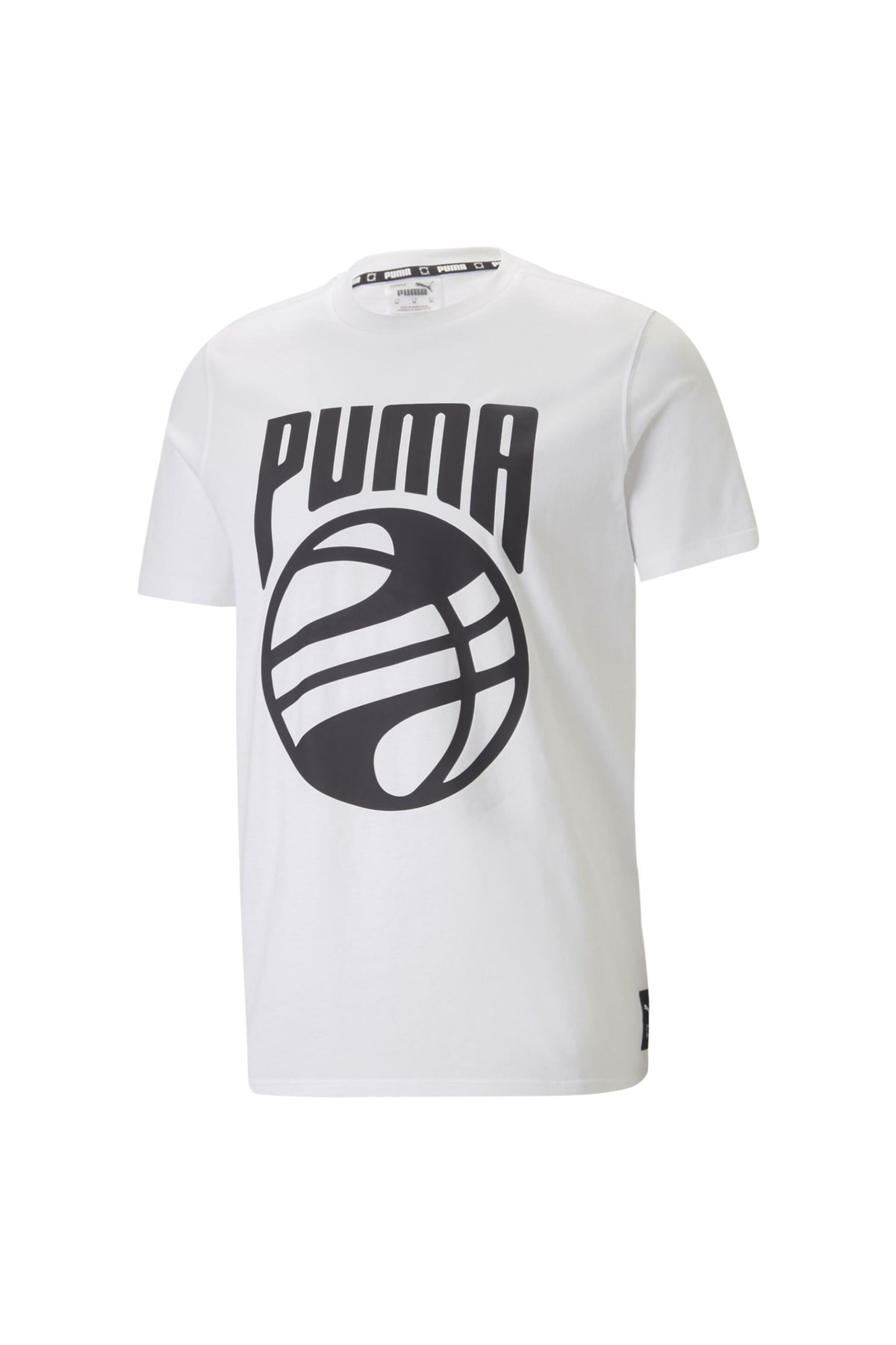 Puma Posterize Erkek Baskılı Tişört Beyaz 53859802