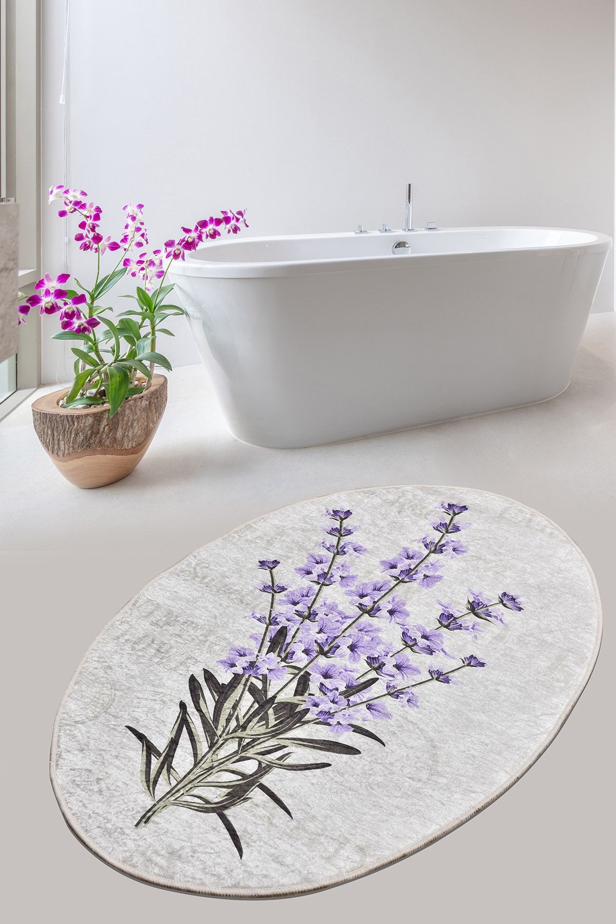 Dolce Home Canlı Renkler Leke Tutmaz Makinada Yıkanır Kaymaz Be3023 Banyo Paspası Halısı Klozet Takımı