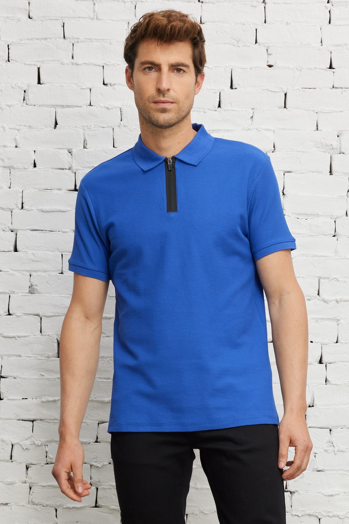 Dark blue 2025 collared shirt