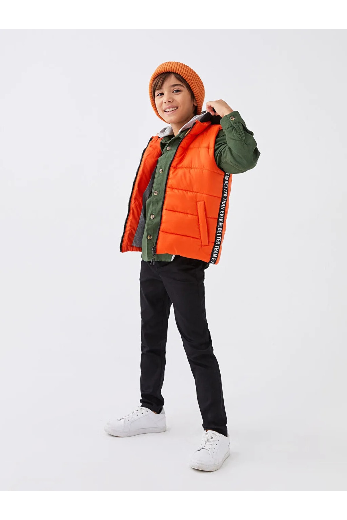 LC Waikiki Lcw Kids Kapüşonlu Baskılı Erkek Çocuk Şişme Yelek Fiyatı ...