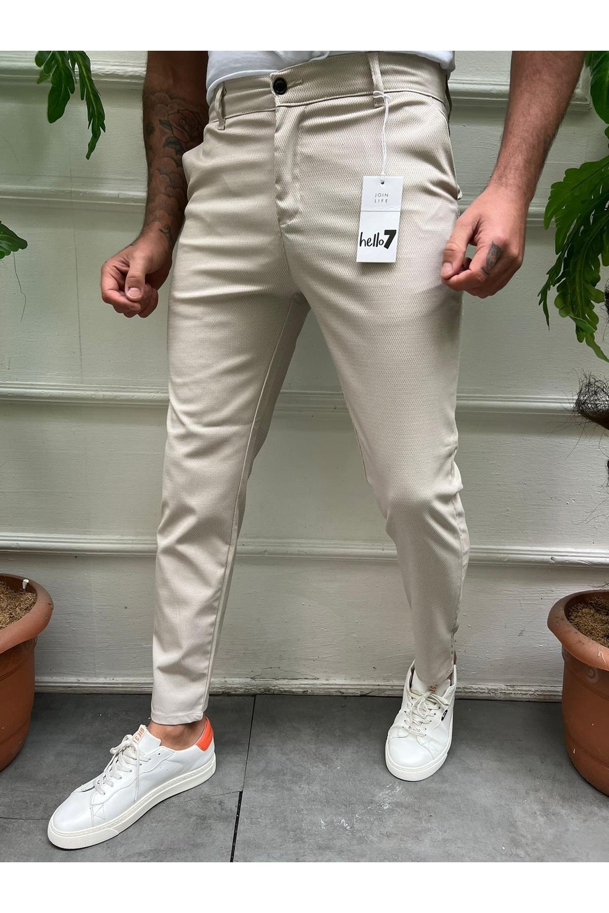 Mens pants above ankle best sale