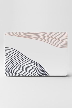 Beyaz Geometrik Laptop Notebook Macbook Sticker Kaplama ls161