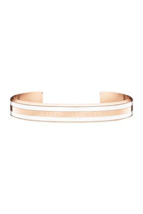 Classic Bracelet Satin White Rose Gold Medium - Unisex DW00400005