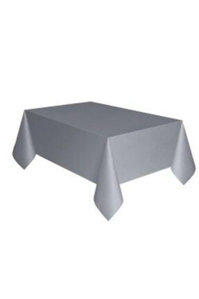Gümüş Roll Up Plastik Masa Örtüsü 137 cm 270 cm BPGÜMÜŞ