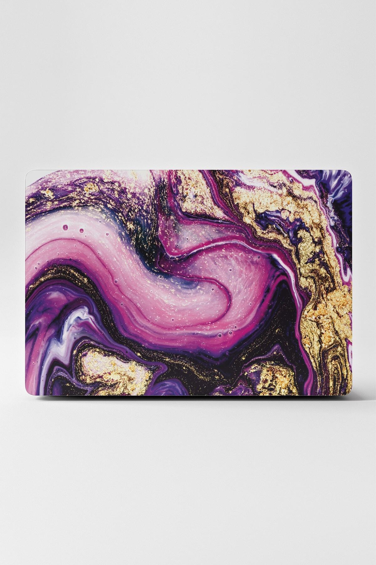 TUGİBU Notebook Macbook Yakut Mor Gold Laptop Sticker Kaplama