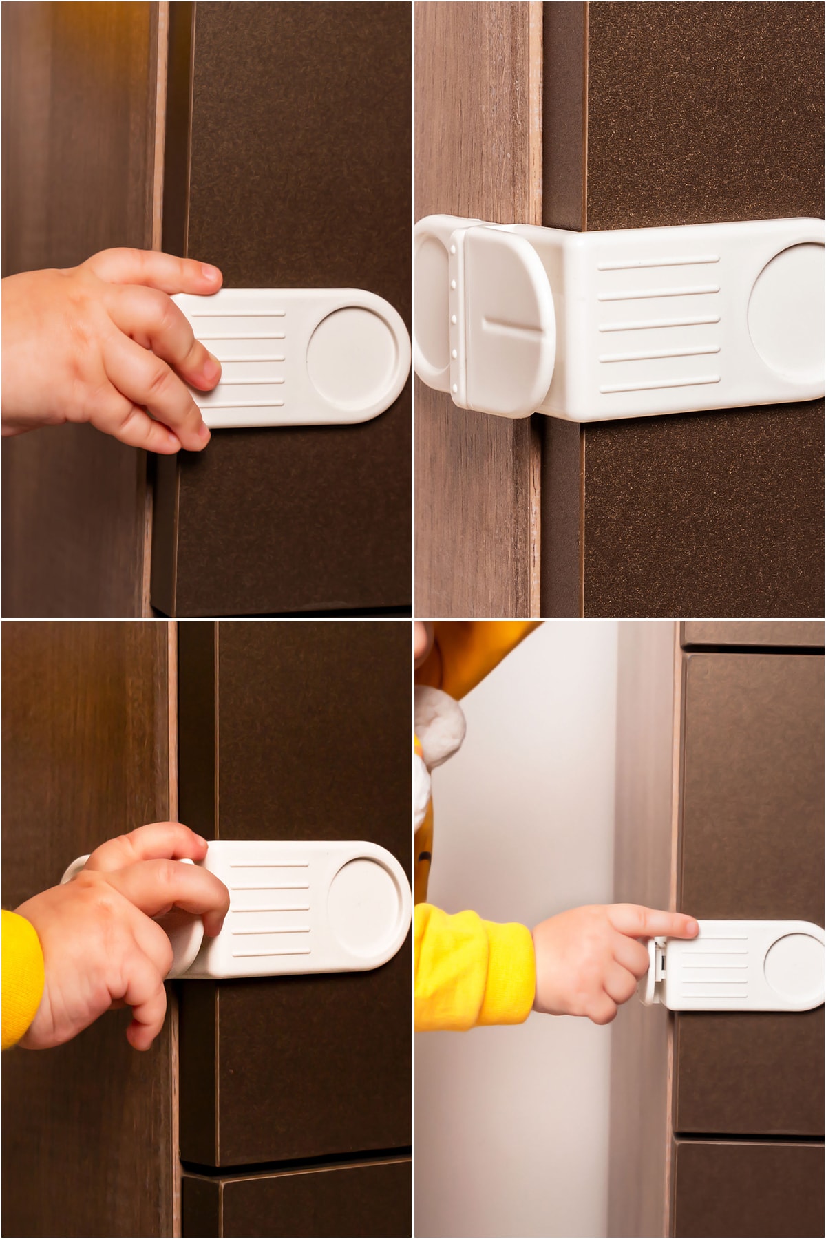 İdeal Baby 6'şar Adet Mini Çok Amaçlı Kilit + Kapak Kilidi + Priz Kapağı + Köşe Kilidi fotoğrafı 3 (önizleme)