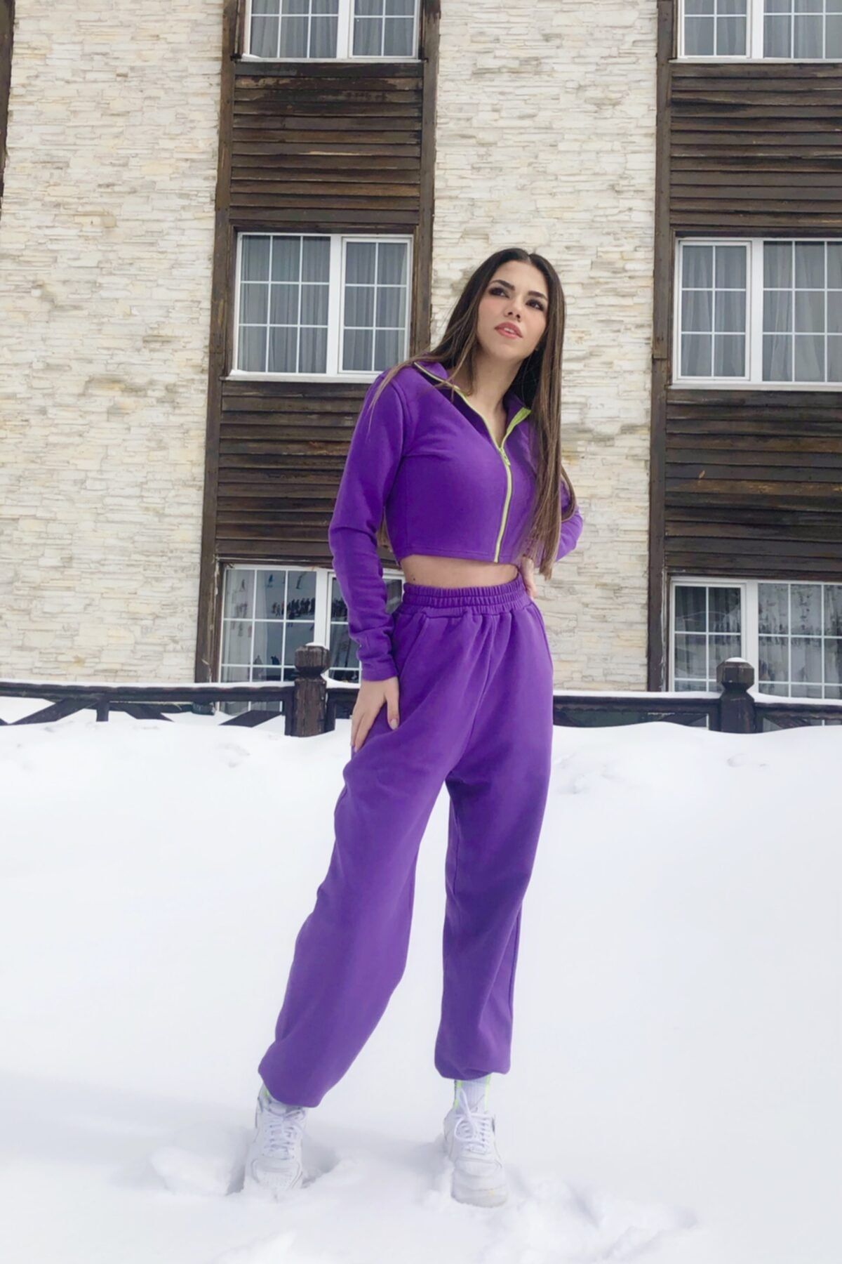 BERFUĞ KIRAN-Sweatpants with Elastic Ankles 4