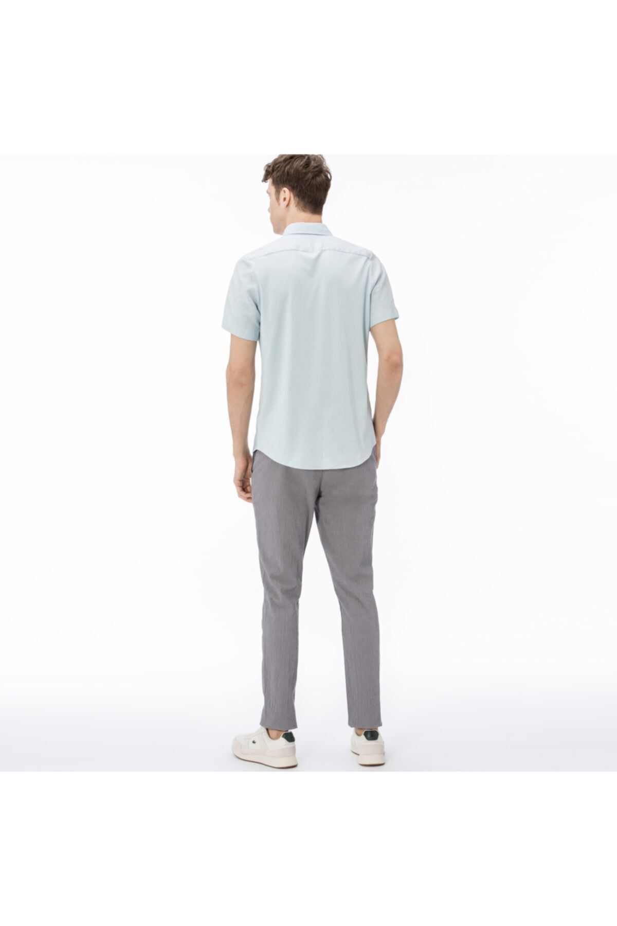 شلوار خاکستری مردانه شلوارهای تیره با الگوی باریک HH0901 Lacoste
