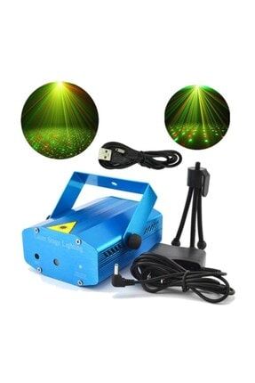 Mini Sahne Disko Lazer Işığı Ayaklı Asmalı Projektör ROSEROİ-3369614-3476