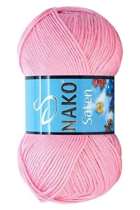 Nako SATEN AMİGURUMİ ÖRGÜ İPİ PEMBE 229
