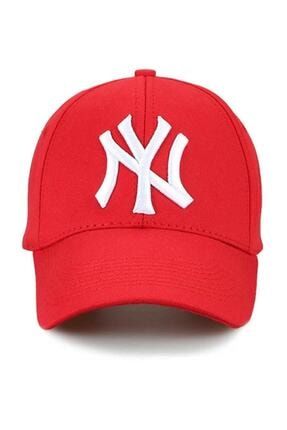 Unisex Kırmızı Ny New York Şapka MEGA-NEW-YORK-SAPKA
