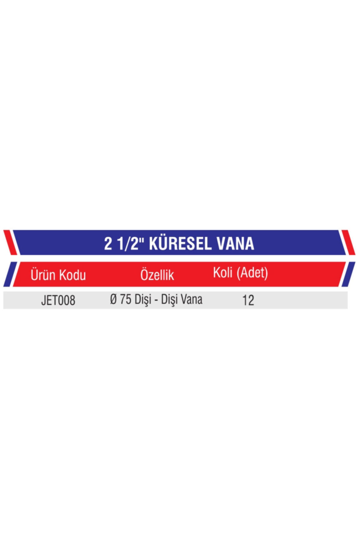 Pvc Içten Dişli Küresel Vana 2 1/2 (75 Lik)- Jetplast 2