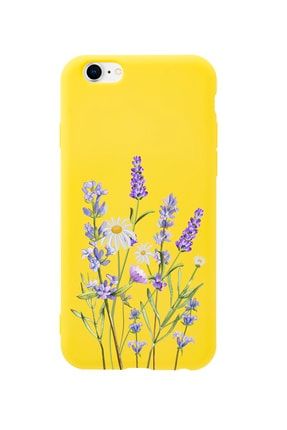 Iphone 6 Plus Lavender Premium Sarı Lansman Silikonlu Kılıf MCIPH6PLLVNT