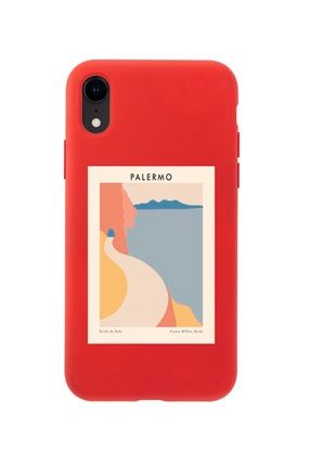 Iphone Xr Palermo Premium Kırmızı Lansman Silikonlu Kılıf MCIPHXRLPLRM