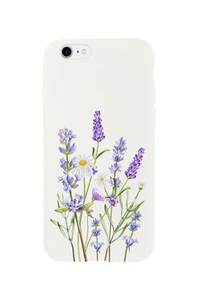 Iphone 8 Lavender Premium Beyaz Lansman Silikonlu Kılıf MCIPH8LLVNT
