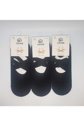 Kadın Siyah 3'lü Paket Plates Yoga Çorabı 4555 4555SHB3