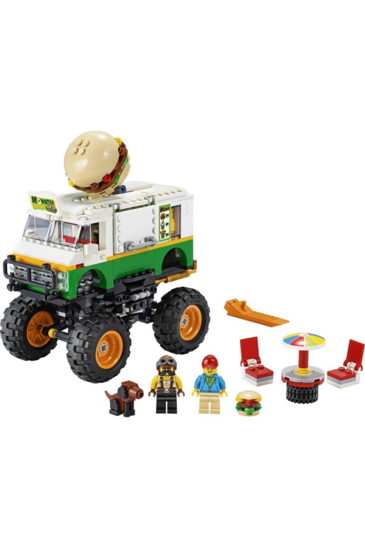 کودکان یونیسکس، کامیون هیولای همبرگر سازنده سبز ۳ در ۱، مدل ۳۱۱۰۴