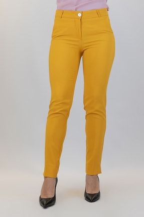 Kadın Sarı Pantolon DDFS19Y-07-119