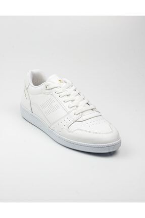 Erkek Beyaz Deri Sneaker Beyaz-44 21YHAMM21325B00444
