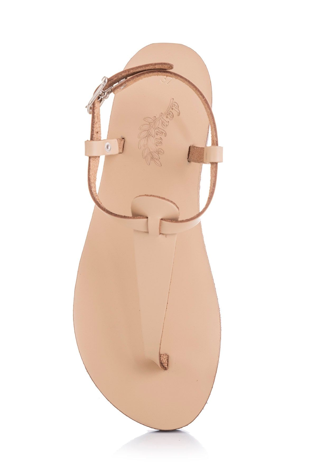 صندل صورتی زنانه طبیعی چرمی دست ساز 5005 DaphneSandals