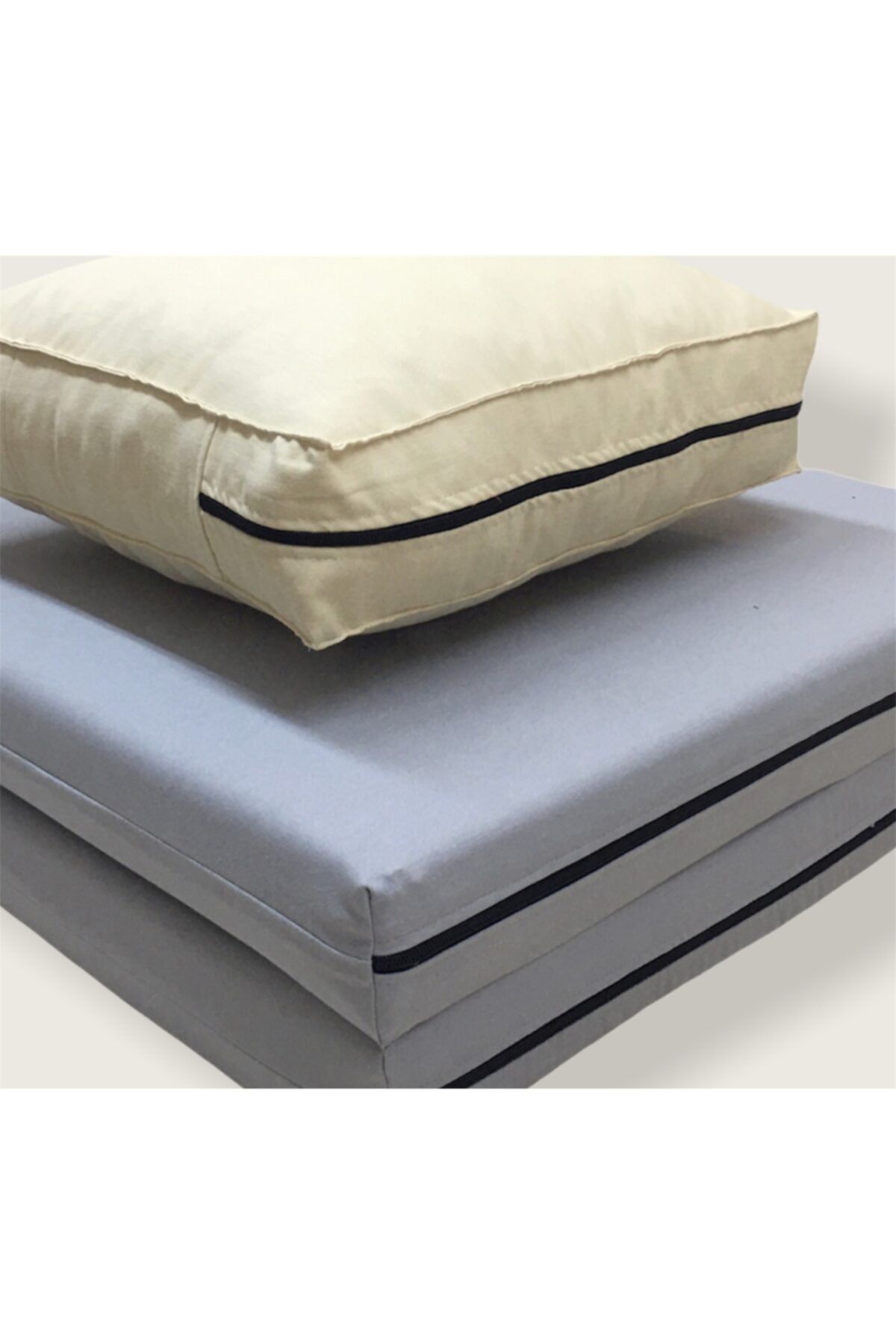 مت یوگا نود مردانه و زنانه کوسن مدیتیشن مربع 40x40 سانتی متر بستر مراقبه تاشو 60x120 REMEGE