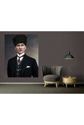 Atatürk Takım Elbiseli Portre Kanvas Tablo KVS48