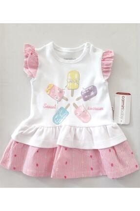 Kız Bebek Dondurma Baskılı Elbise fbtc1298