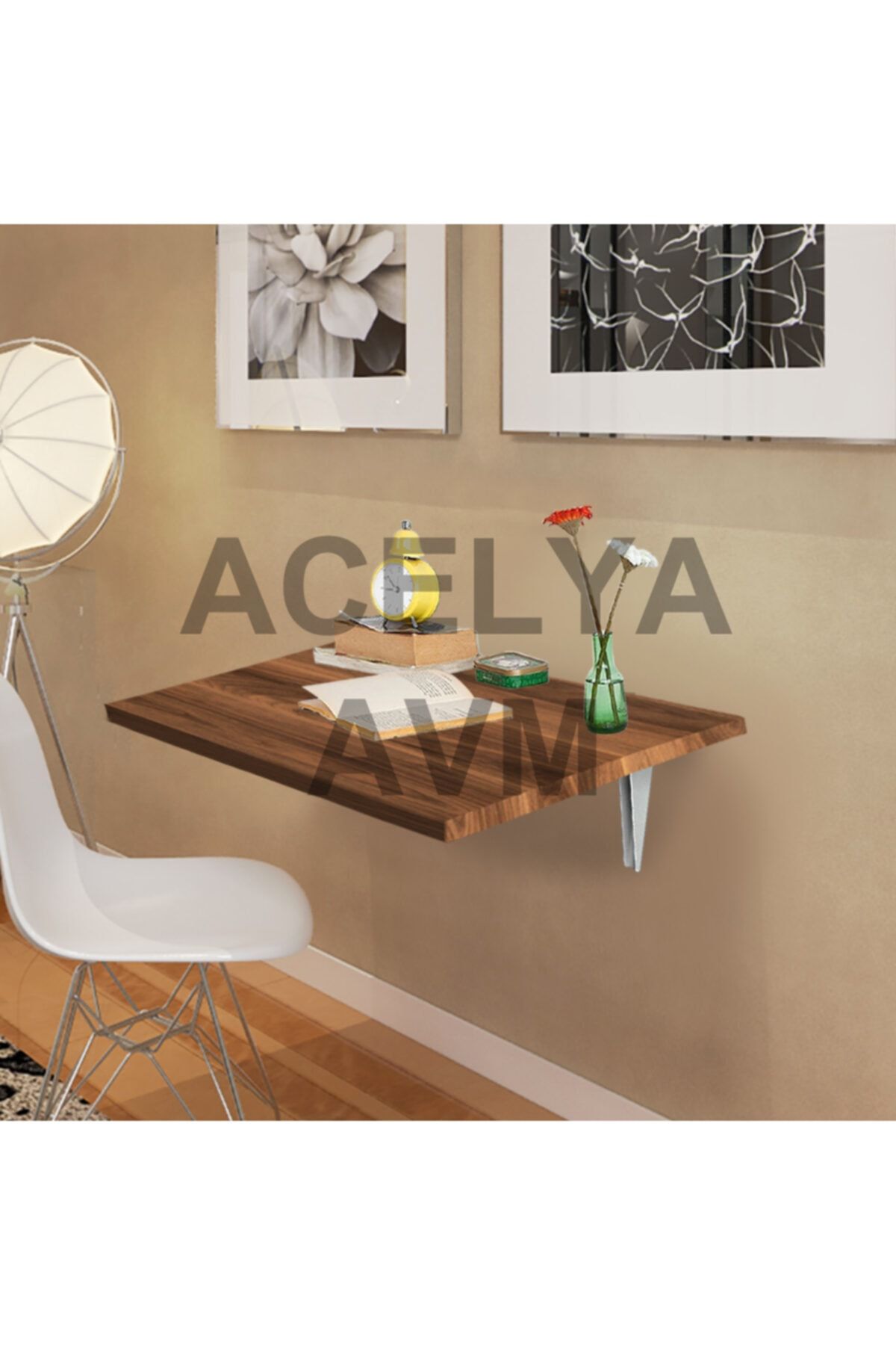 acelya duvara monteli katlanir mutfak masasi calisma masasi 60x120cm 25mm kalinlik ceviz renk fiyati yorumlari trendyol