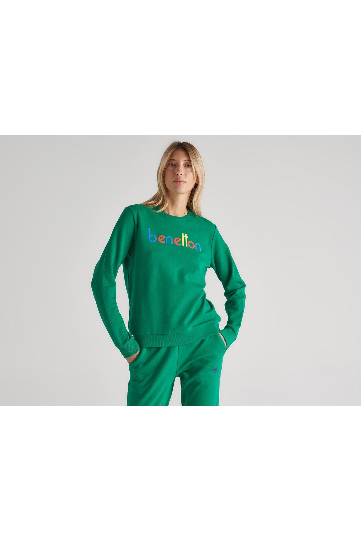 Benetton sweatshirt for ladies sales