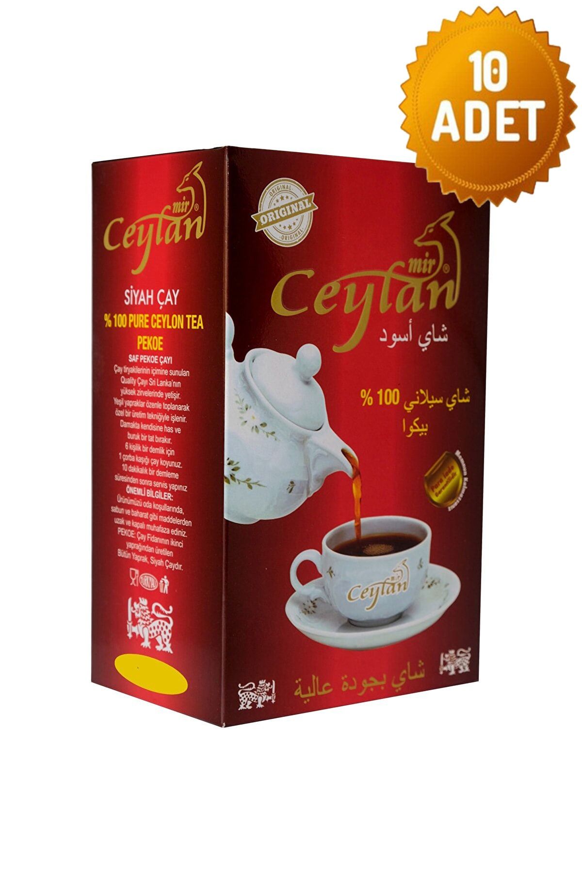 Ceylan Çay 10x800 Gr Bardak Ithal Seylan